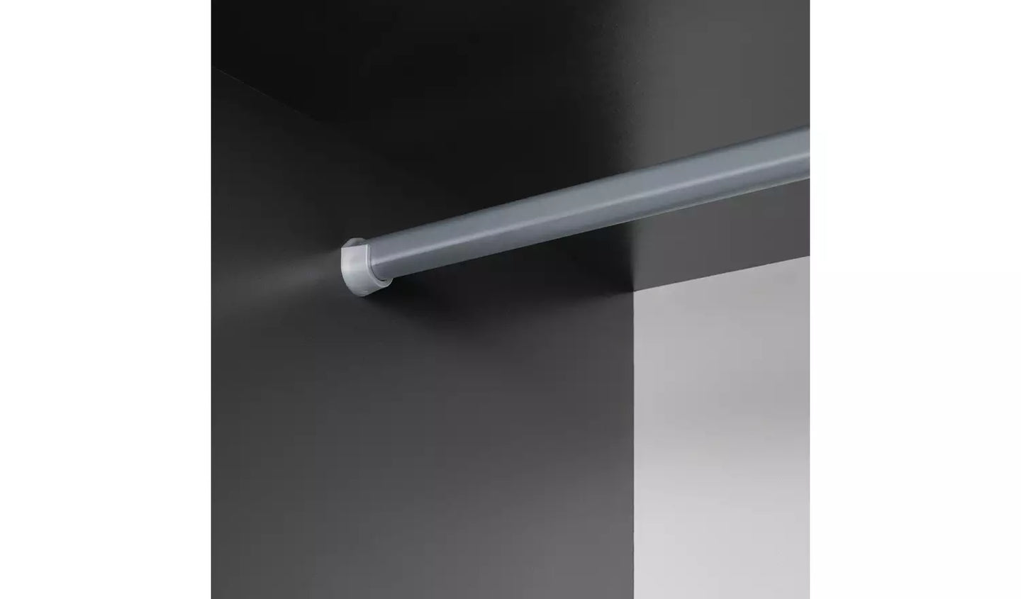 Assembled Seville 2 Door Wardrobe - Anthracite